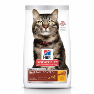 Hill's Science Diet Dry Cat Food, Adult 7+ for Senior Cats, Hairball Control, Chicken Recipe