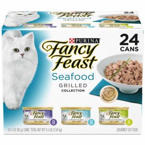 Purina Fancy Feast Gravy Wet Cat Food Variety Pack, Seafood Grilled Collection