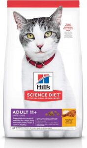 Best dry and wet food for older cats