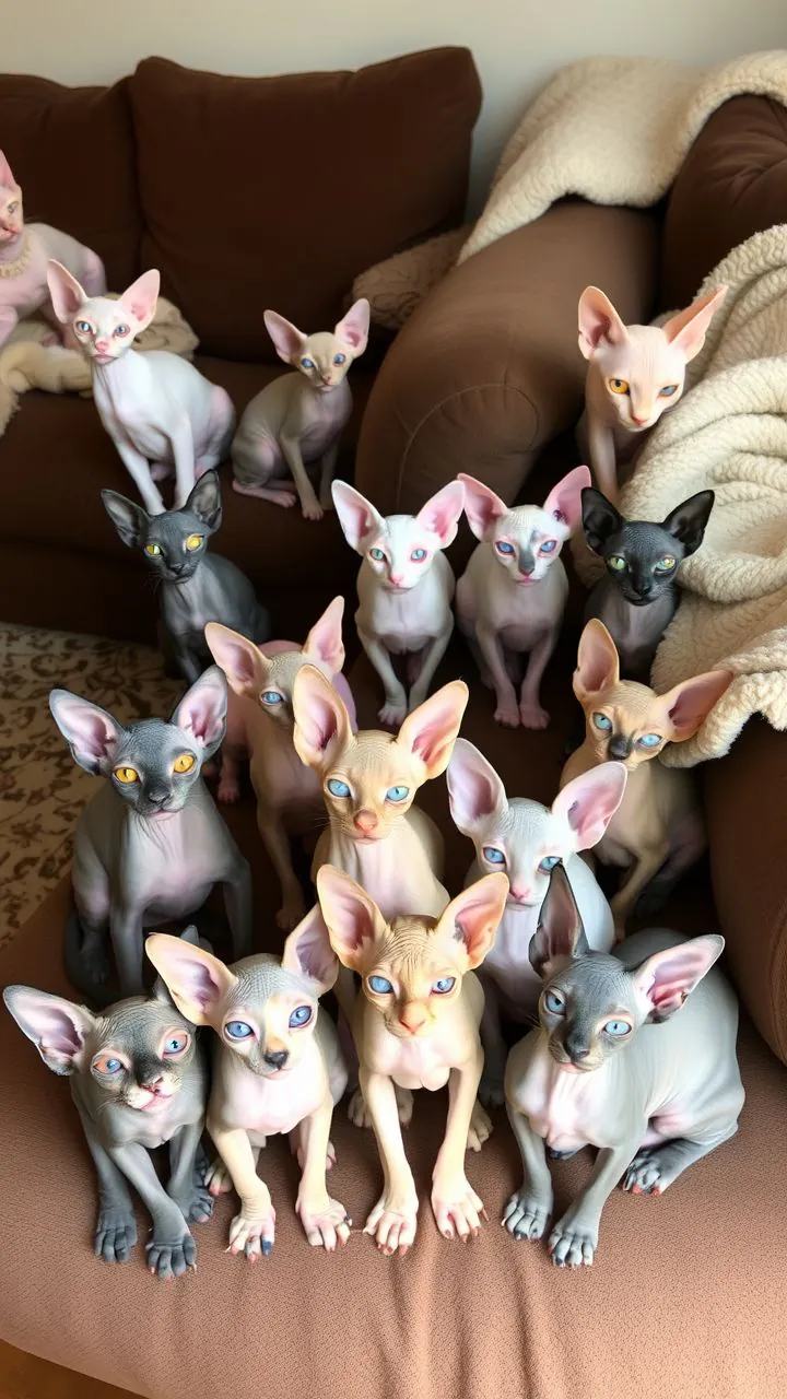 The Top 10 Unique Sphynx Cat Colors and Patterns