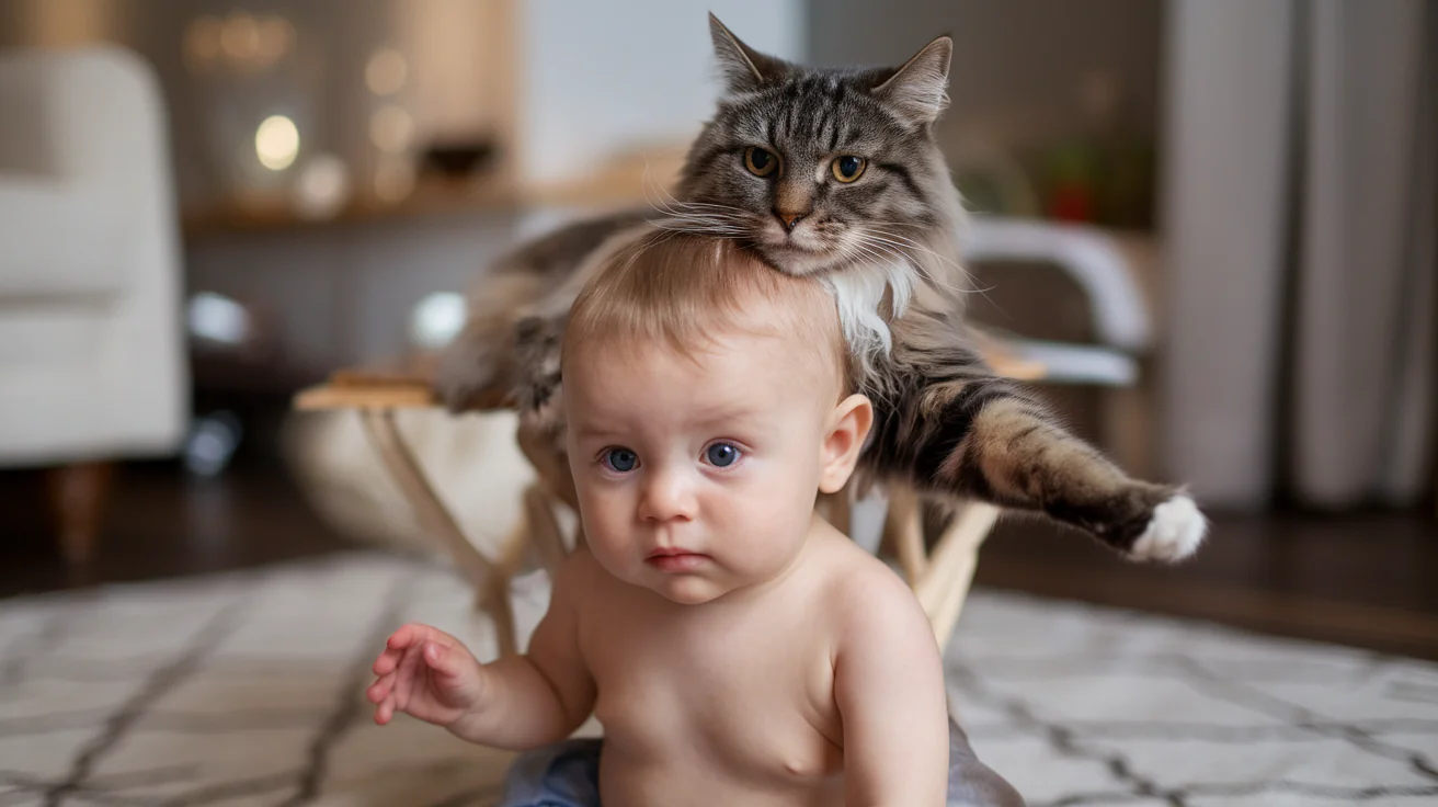 Adorable Baby and Cat Moments