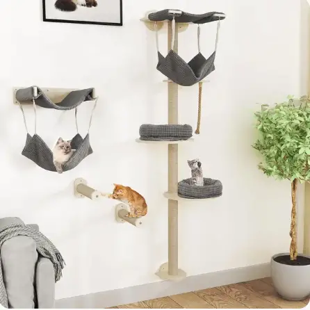 Cat Tree Wall Mounted with Hammock