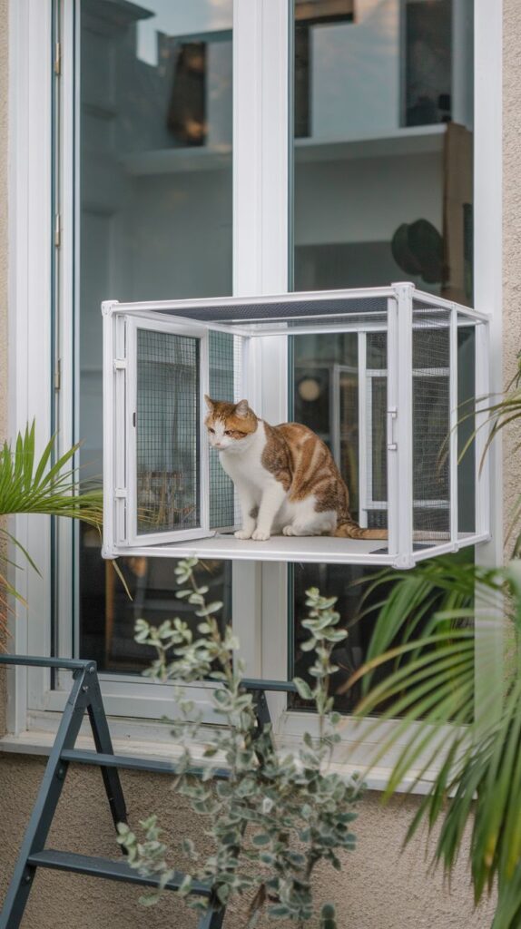 Diy-Catios-For-Cats-Outside For Urban Cat Owners Living In Small Spaces