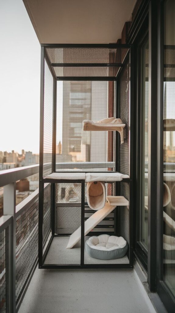 Diy-Catios-For-Cats-Outside For Apartment Dwellers With Limited Space
