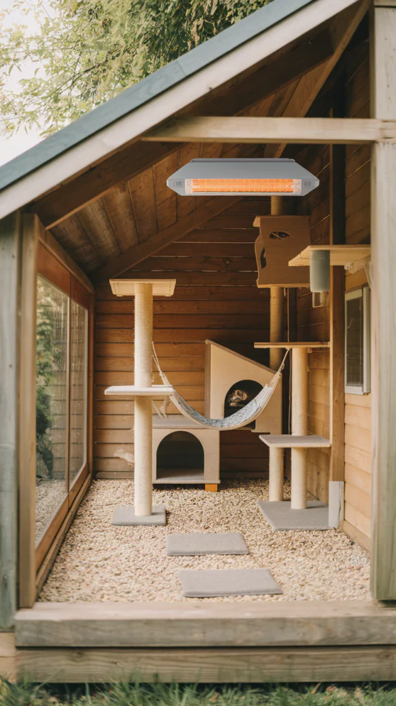 Winterized Catio for All Seasons for cats