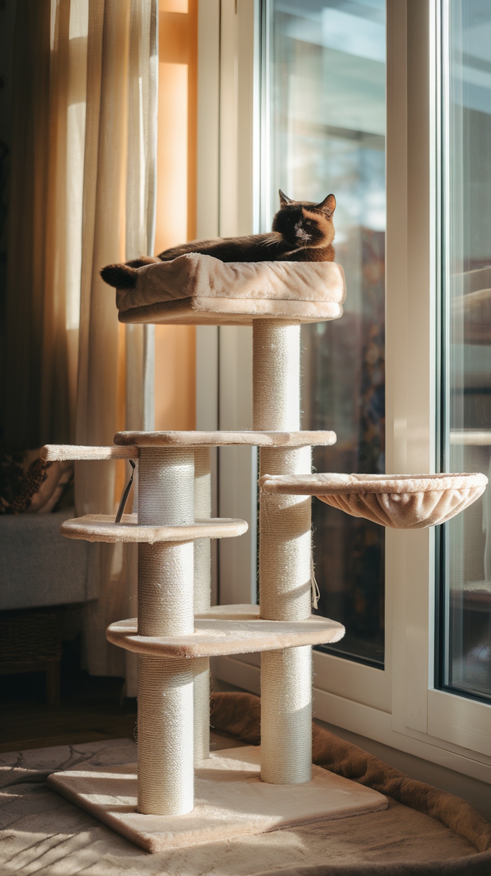 Image showcasing 16 Cat Nook Ideas For Apartment: Compact Yet Cozy Setup Your Cat Will Love