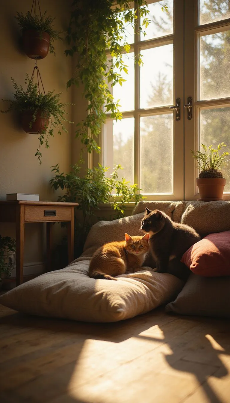 cat-safe plants for decor in cat room