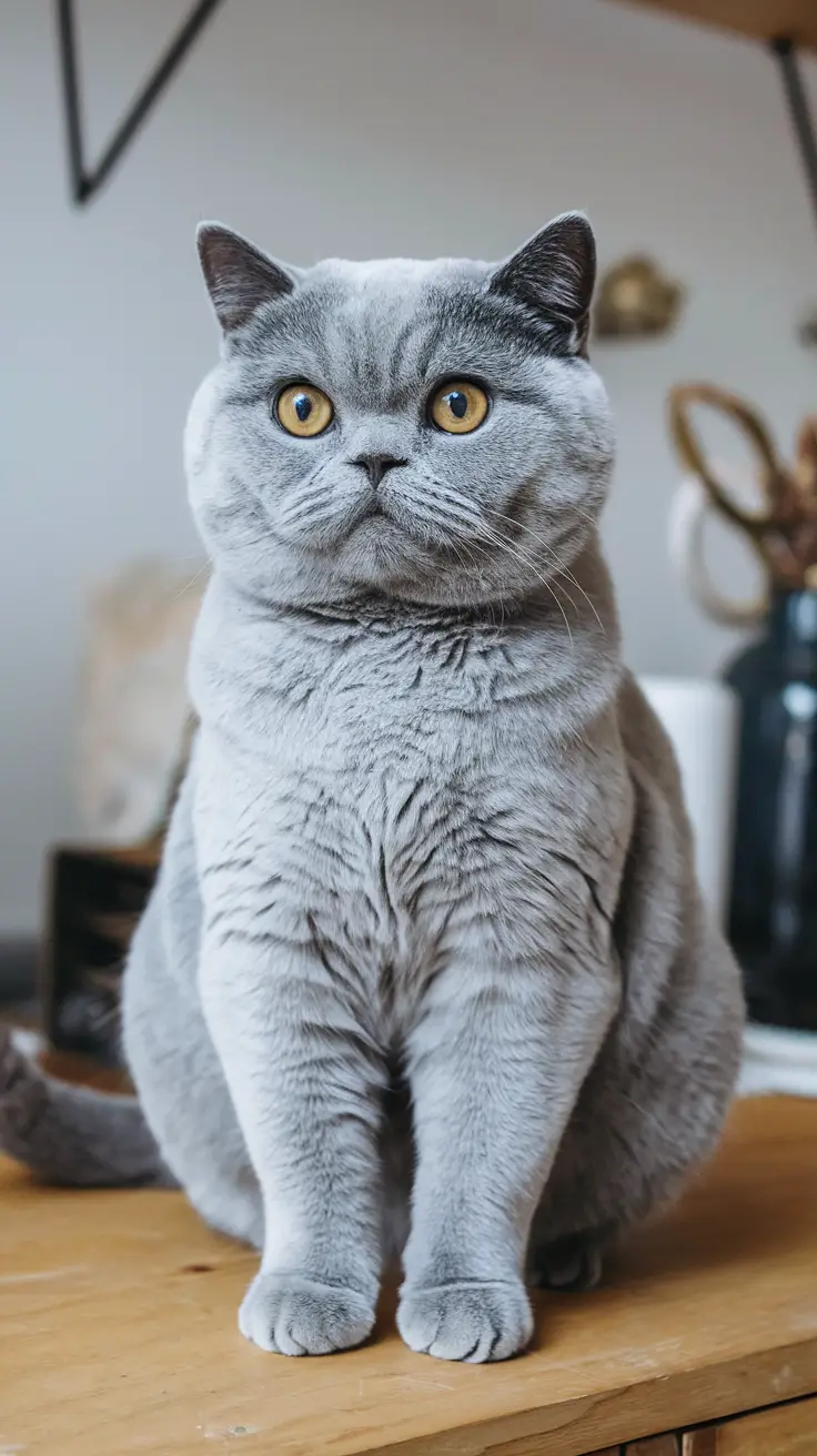 Appearance and Physical Characteristics of blue-gray british short hair cat