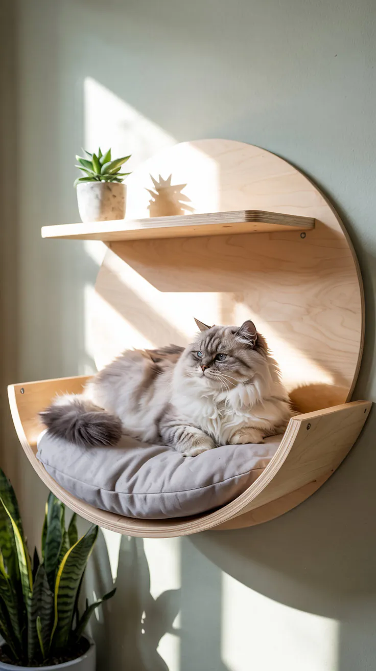 cat Shelves Around Corners and Windows