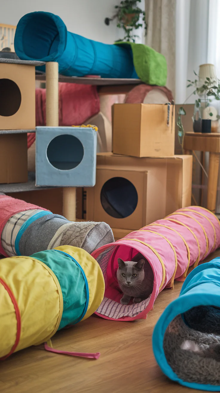 Hiding Spots and Tunnels for cats