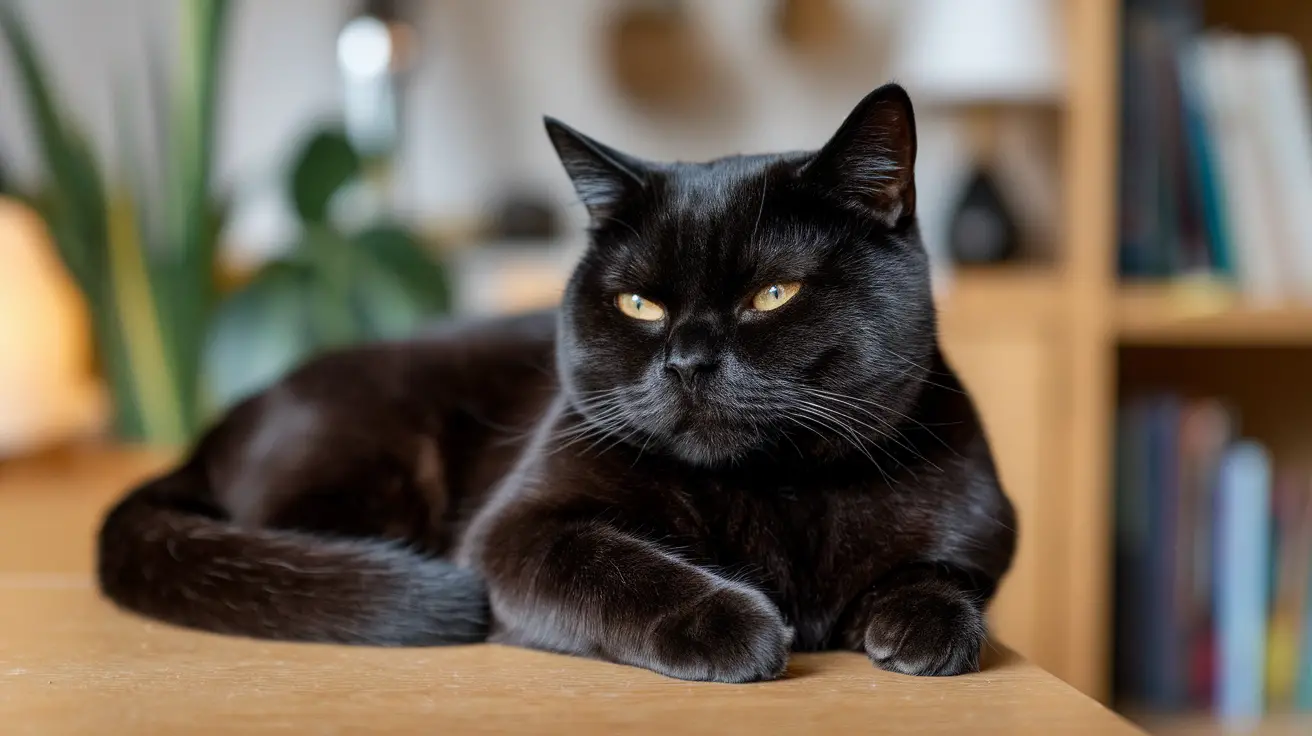 black british shorthair cat