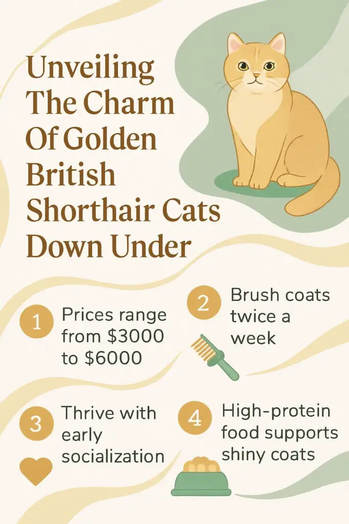 golden british shorthair cats visual