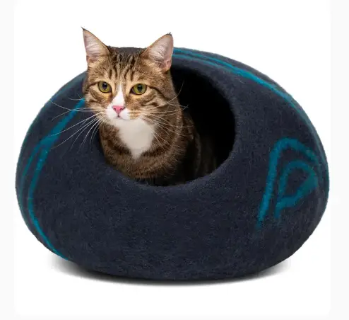 Premium Felt Cat Bed for Indoor Cats
