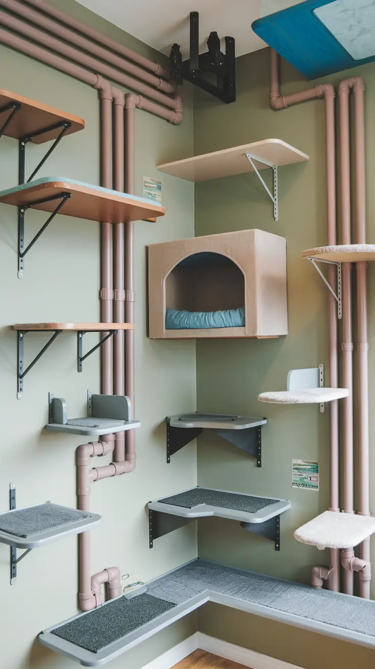 Add Catwalks and Wall-Mounted Shelves