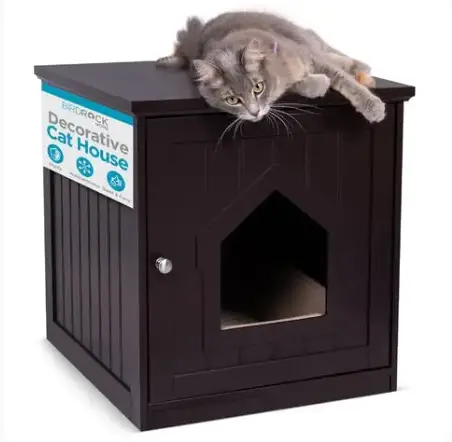 BIRDROCK HOME Cat Litter Box Furniture Enclosure