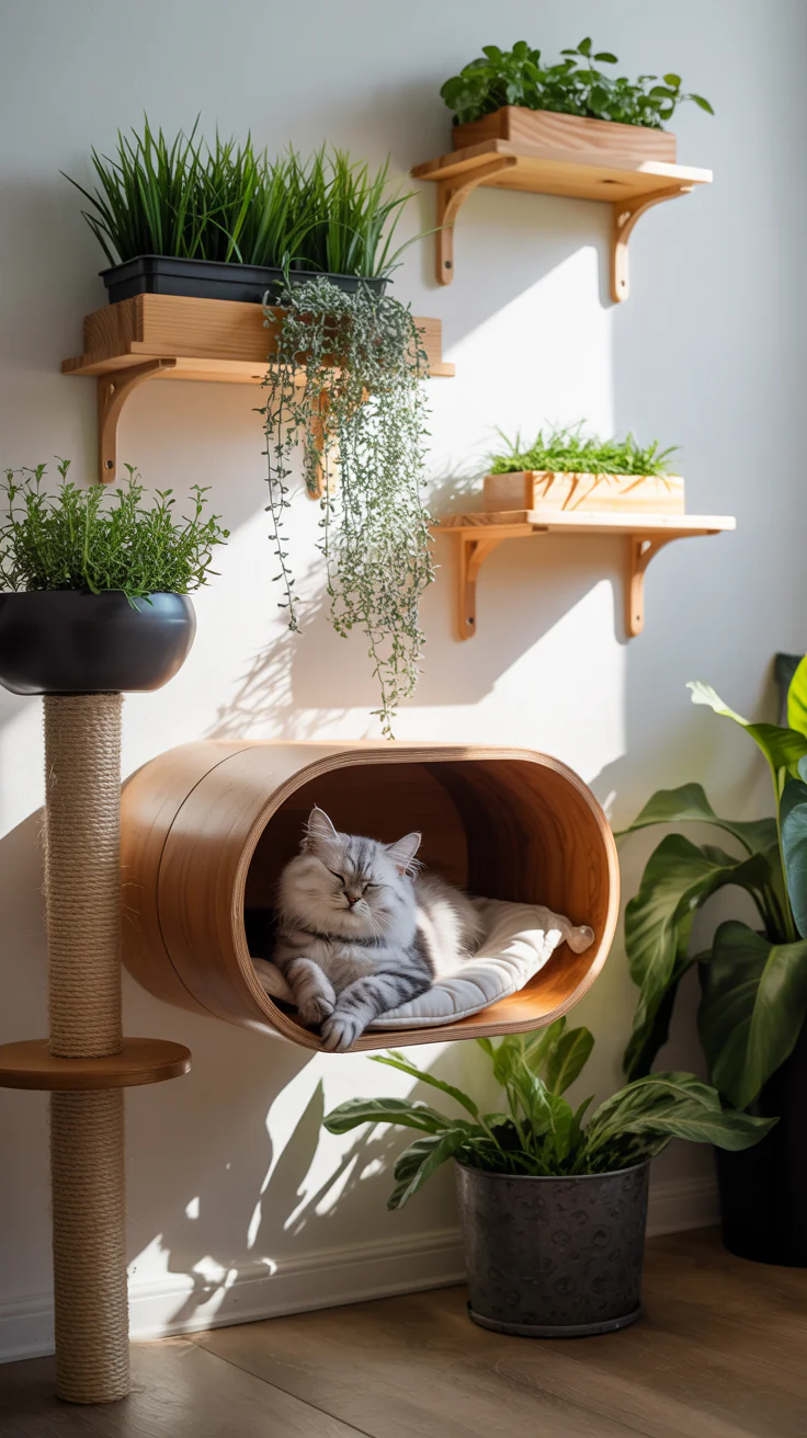 Include Cat-Safe Plants for Décor and Enrichment