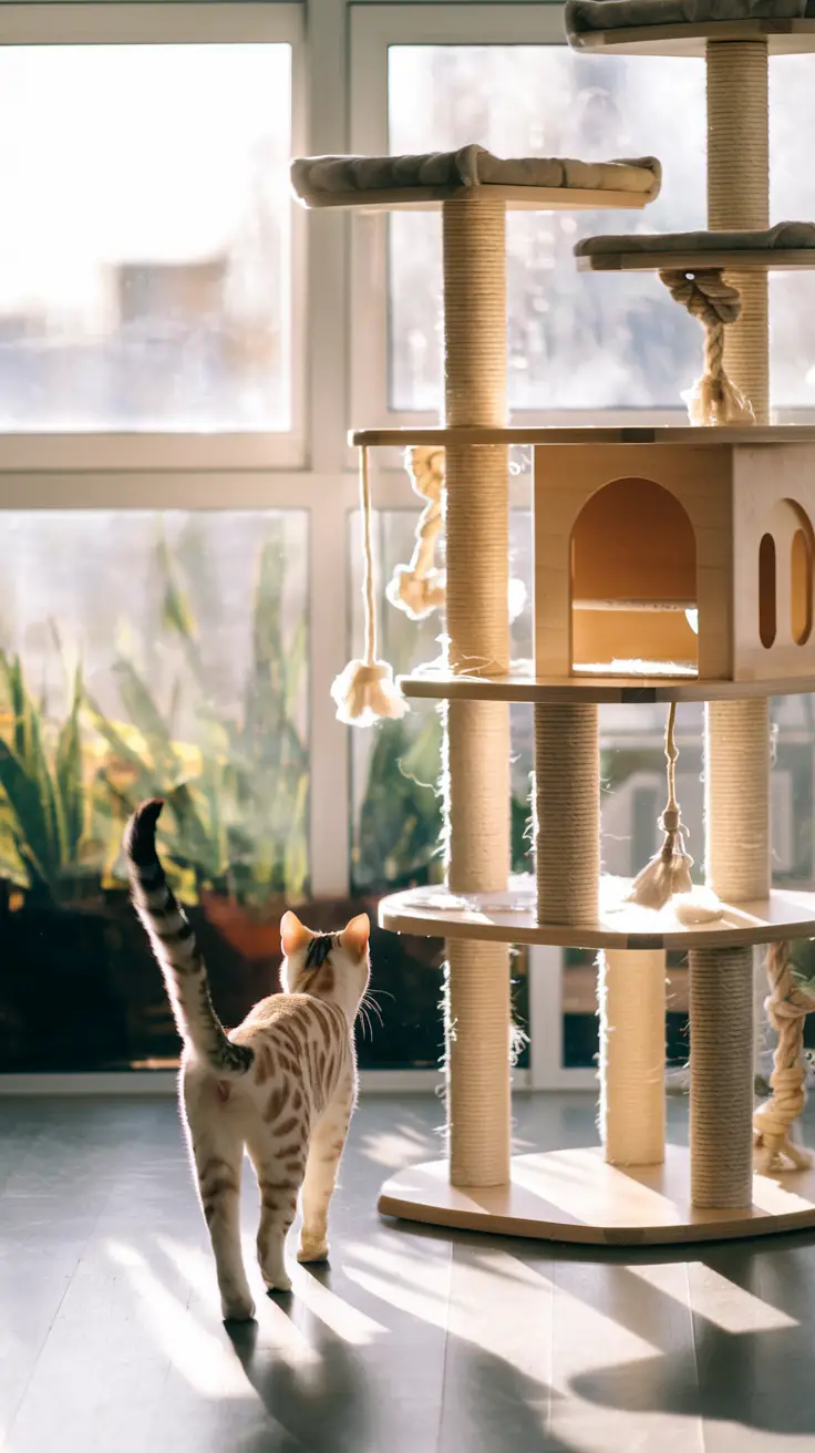 Wall-Mounted Cat Shelves