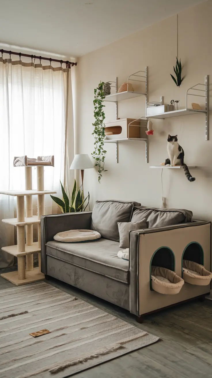 Creating a perfect cat room brings joy to both cats and their owners. Your feline friend needs spaces to climb, hide, play, and rest. These 10 ideas mix style with function to make cats feel safe and happy.
Smart design choices turn any room into a cat paradise that fits your home's look.