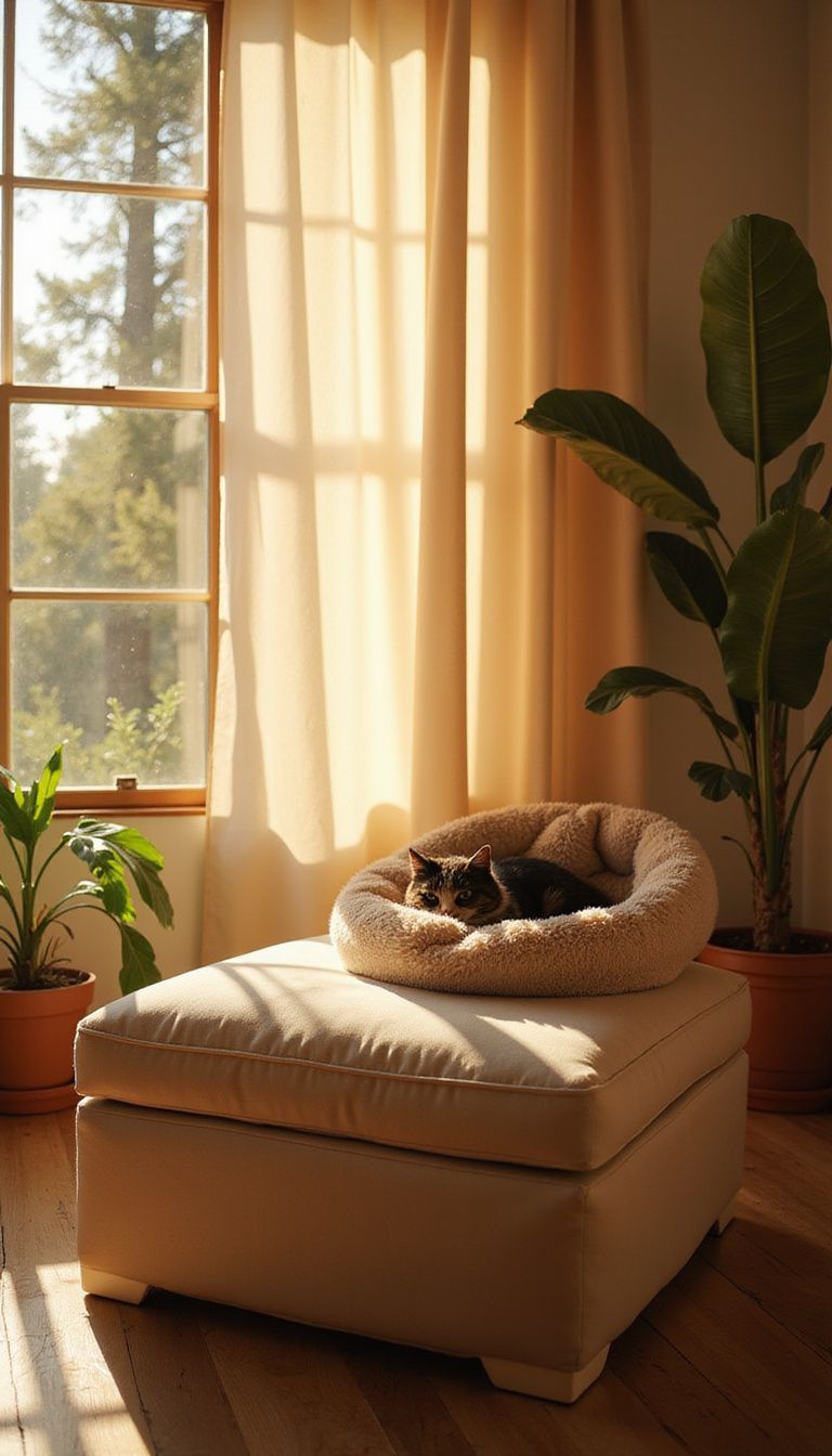 Hidden Storage for Cat Supplies