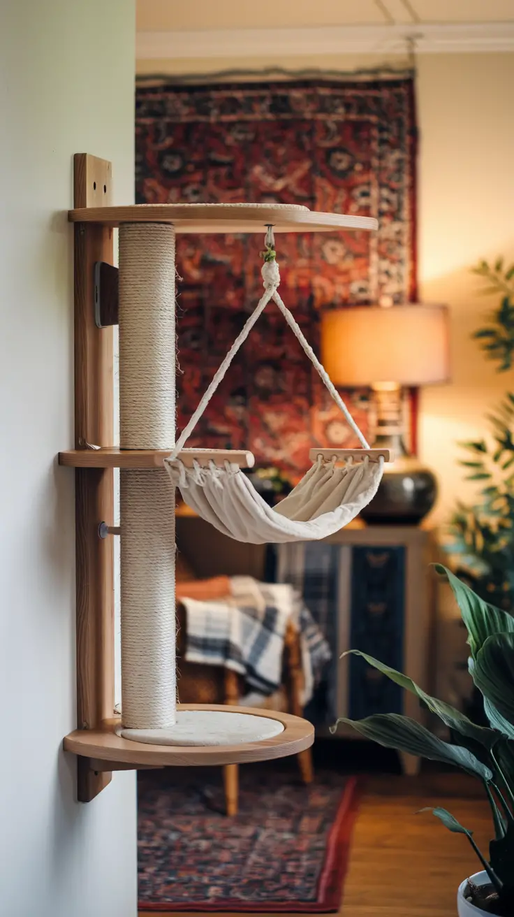 Building a wall-mounted cat tree copy
