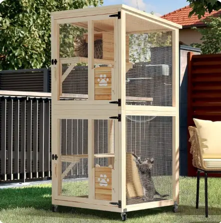 Catio Outdoor Cat Enclosure on Wheels