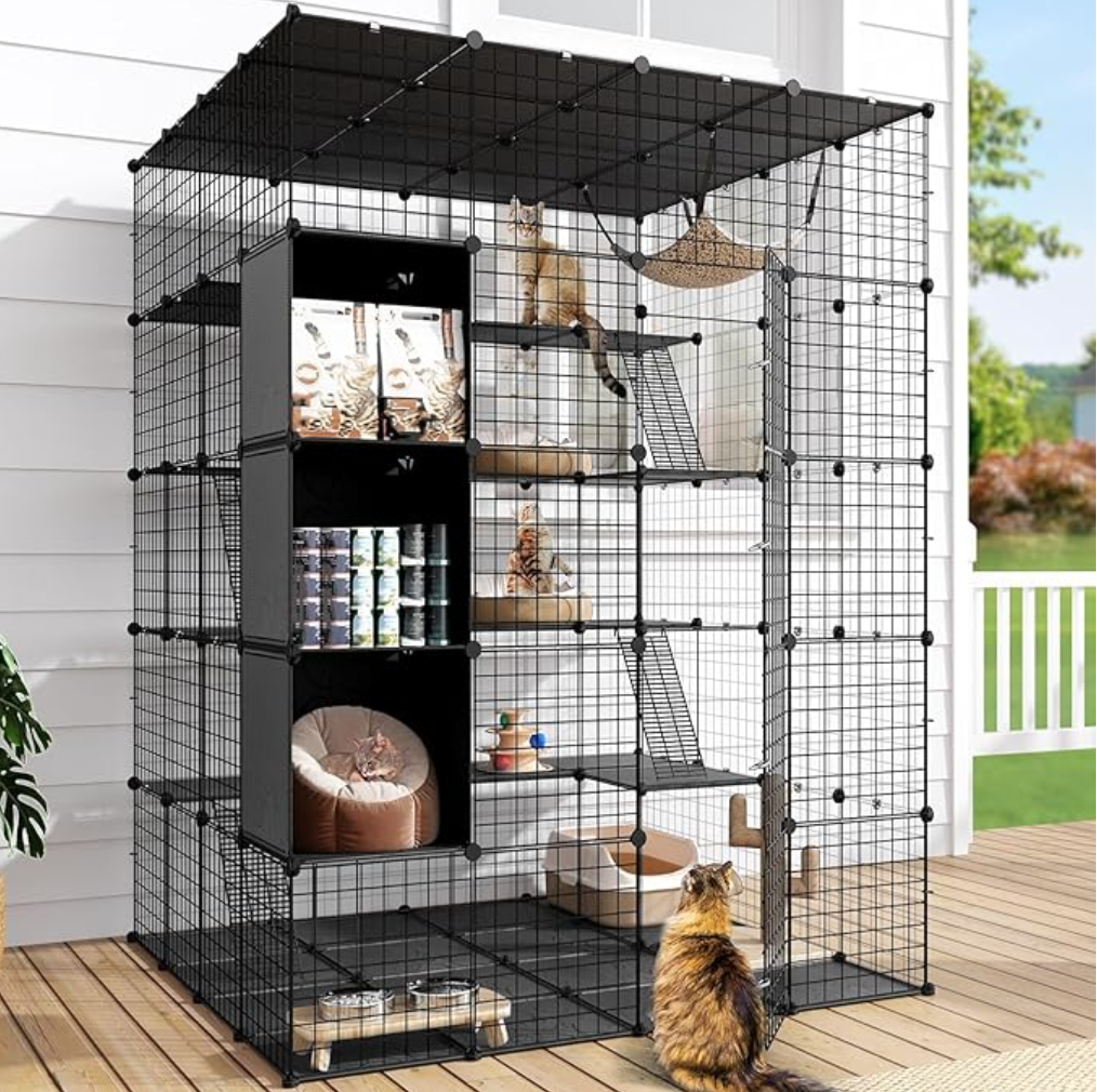 DWVO 5 Tier Large Cat Cage Indoor