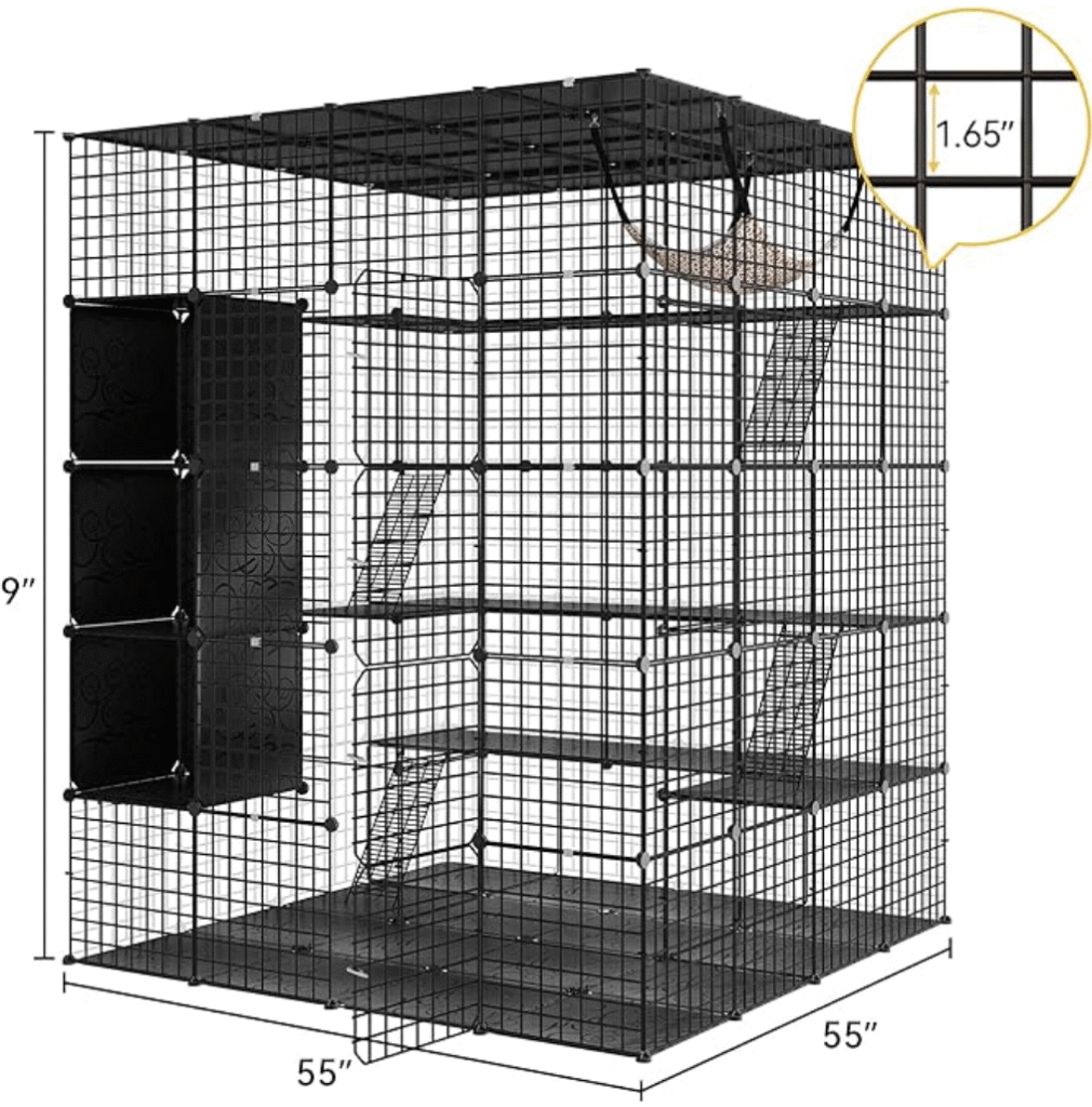 What Are the Features of the DWVO 5 Tier Large Cat Cage