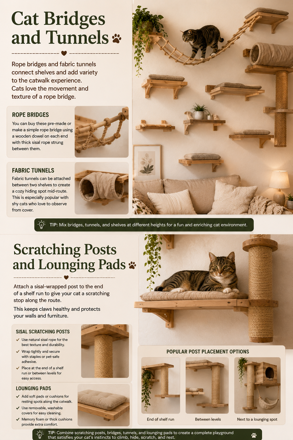 Accessories and Upgrades to Consider for diy cat wall shelves